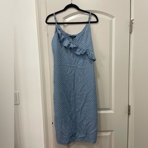 Casual Blue poka dot dress